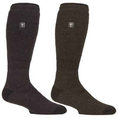 Mens Knee High Wellington Boot Socks by Heat Holders Long Socks