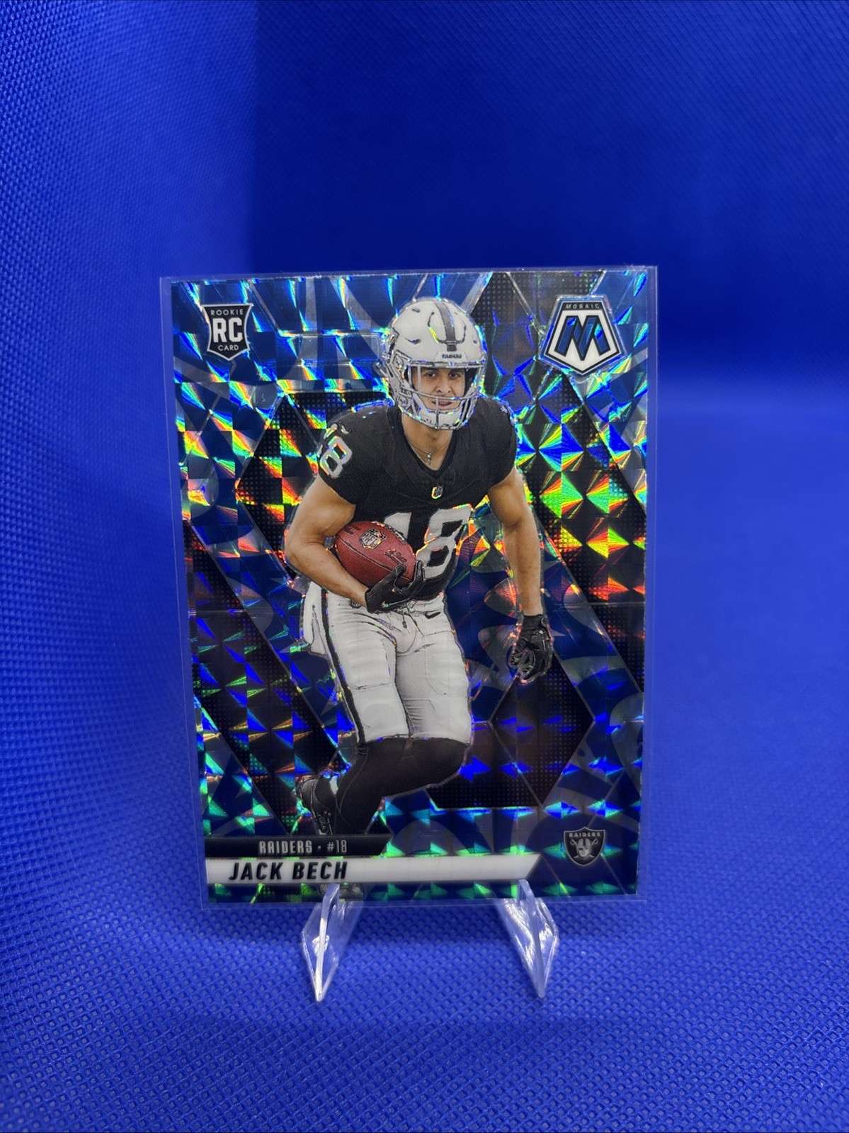 2025 Mosaic Jack Bech Reactive Blue Mosaic Prizm # 349 RC