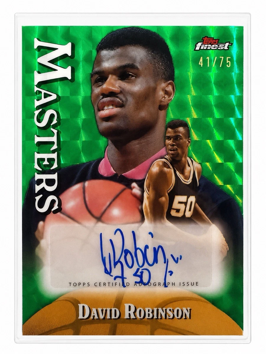 Topps David Robinson Basketball Autographed Sports Trading Cards 