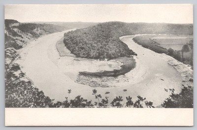 Double View Llancaut Crags River Wye Wales Topographie FF und Co