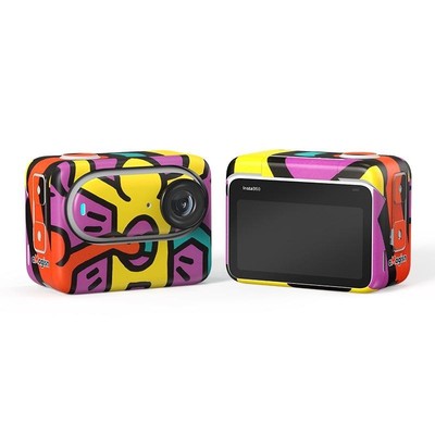 Copriobiettivo Anti-polvere Per Go 3S Copriobiettivo Silicone Per Insta360 Go 3S - 2 Pezzi, Nero E Bianco, Antipolvere E Antigraffio Cover Per Obiettivo Camera 360