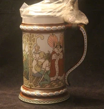 Mettlach Villeroy & Boch Hansel Gretel, Rumpelstiltskin, 12 Princesses Stein