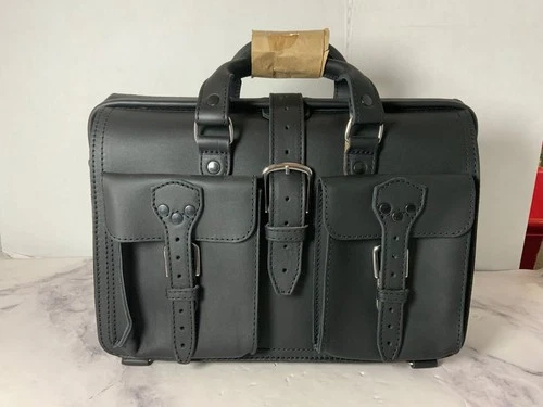 Saddleback Leather Company Deep Pocket Duffel Bag - (Black) New!