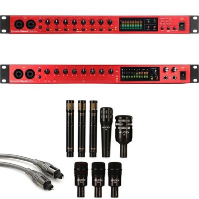 Focusrite Clarett+ 16 Pre DP7Plu Drum Recording Bundle