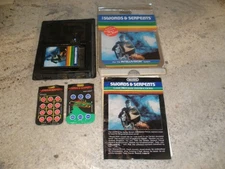 INTELLIVISION SWORDS & SERPENTS BOX MANUAL OVERLAYS 1983