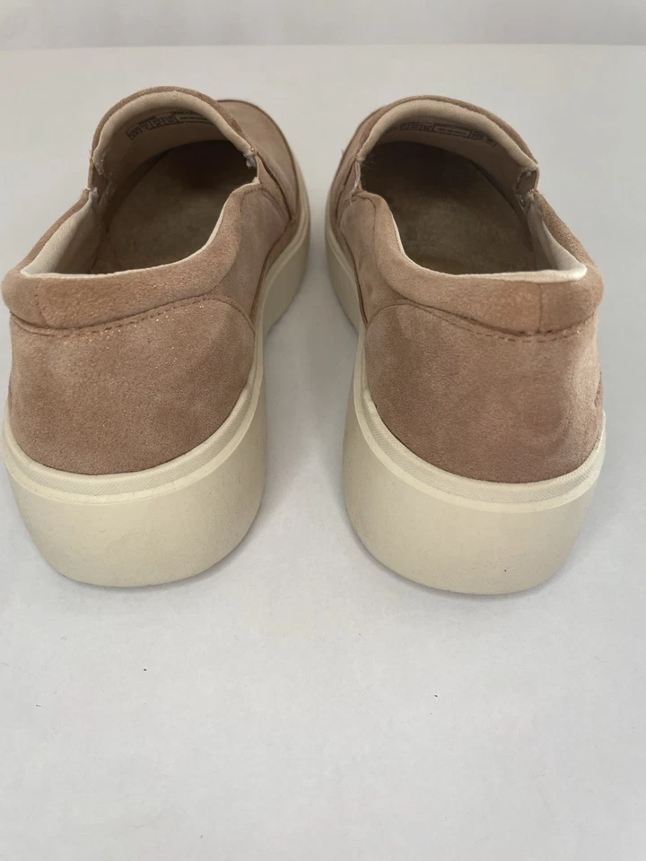 Zapatillas sin cordones Vionic Kearny de cuero marrón dorado 0824 talla: 8,5DD IMPERFECTAS NUEVAS Foto 4 de 4