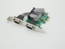 Syba 2-Ports DB-9 Serial (RS-232) PCI-E x1 Controller Card SI-PEX15037