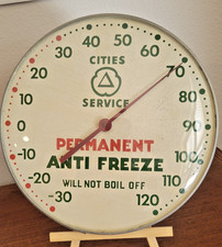 Original Vintage 12 Round Thermometer 