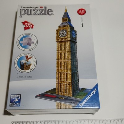 NIB BIG BEN LONDON 3D PUZZLE RAVENBURGER 216PC FACTORY SEALED