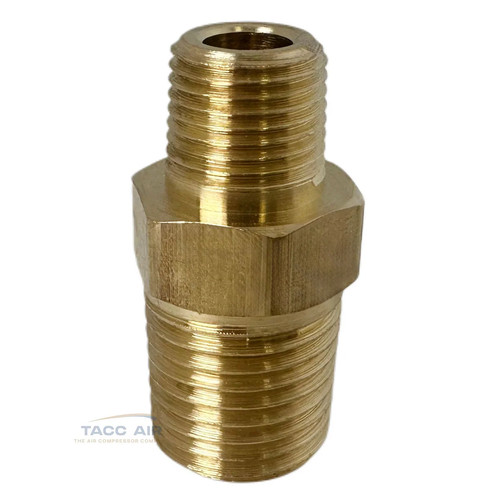 Brass Pipe Reducer Nipple Fitting 1/4" MNPT x 1/8" NPT Male Adapter Increaser