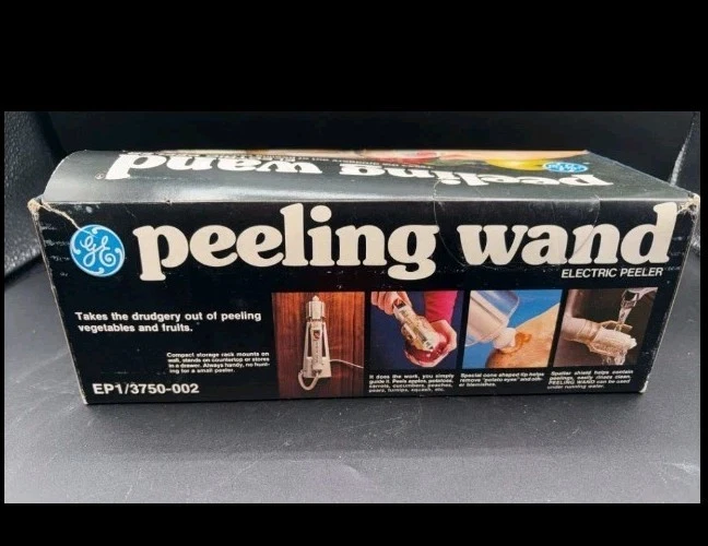 Vintage 1977 GE Peeling Wand Electric Peeler Original Box & Instructions VGC