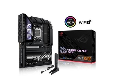ASUS ROG CROSSHAIR X870E HERO BTF AMD X870E ATX Board with Hidden-connector Desi