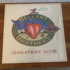 The Bellamy Brother Greatest Hits Hype Shrink Vinyl LP 1982 Warner Records NM-