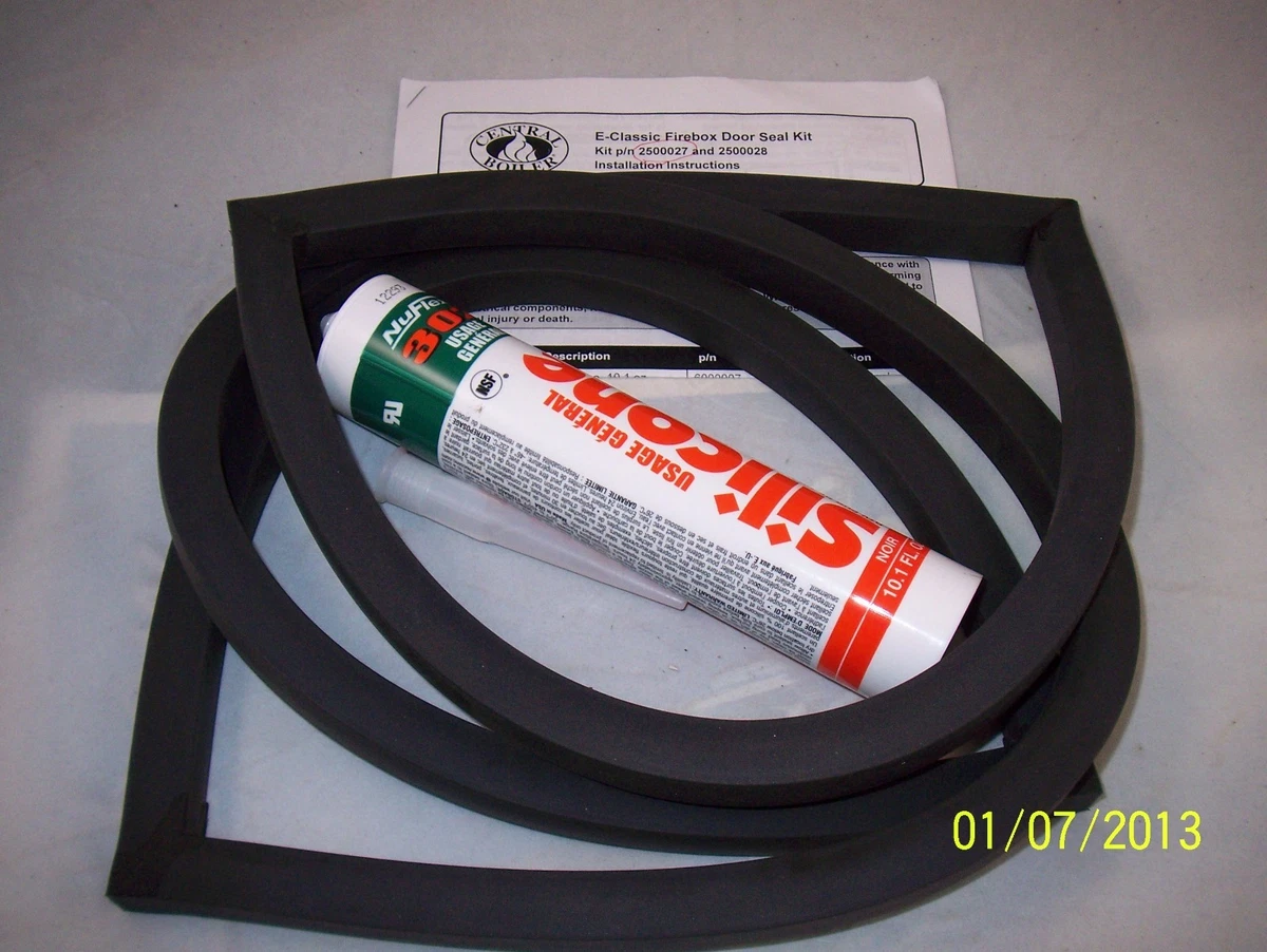 Door Seal Kit Central Boiler E-CLASSIC 2300, E-2400, E-3200 w/ Silicone  u0026amp; Instru | eBay