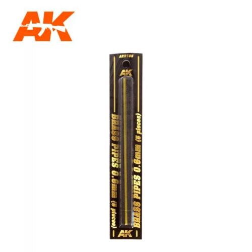 AK Interactive AK9105 - Brass Pipes 0,6mm, 5 Units - Neu - Bild 1 von 1