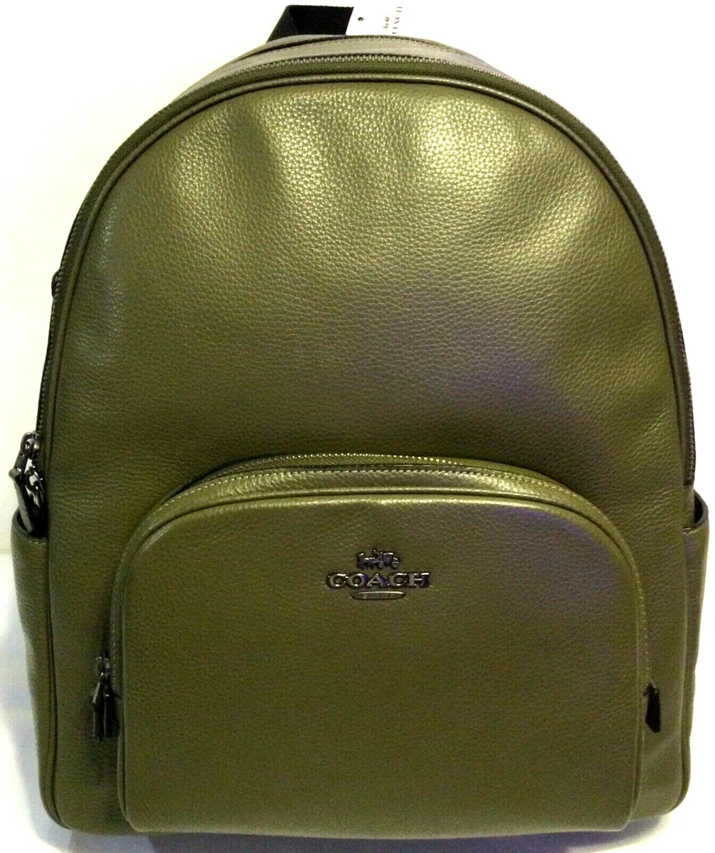 Coach Olive Leather Backpack with Gold Hardware NWT Coach MEN main image 4