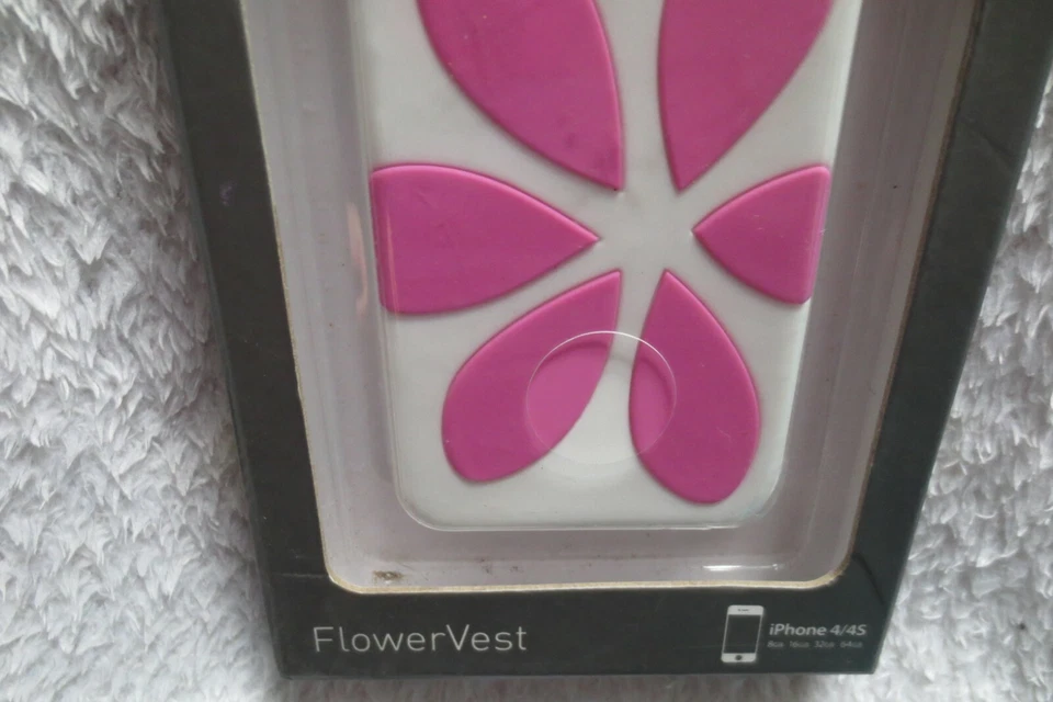 Capa TPU Agent18 FlowerVest para iPhone 4/4S - Branco/Rosa - Imagem 3 de 4