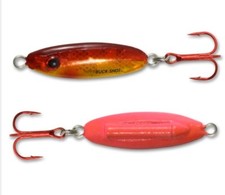2 Packs Northland Buckshot Rattle Spoon 1/4oz Super Glo Goldfish