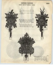 1926 PAPER AD New Haven Banjo Wall Clocks Hand Made Walnut Cuckoo Clocks Quail