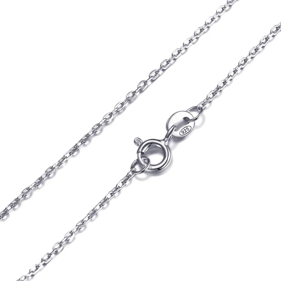 Collana in Argento 925 - Ciondolo Lettera Iniziale Con Pietre Zircone - Iniziali - Immagine 3 di 4