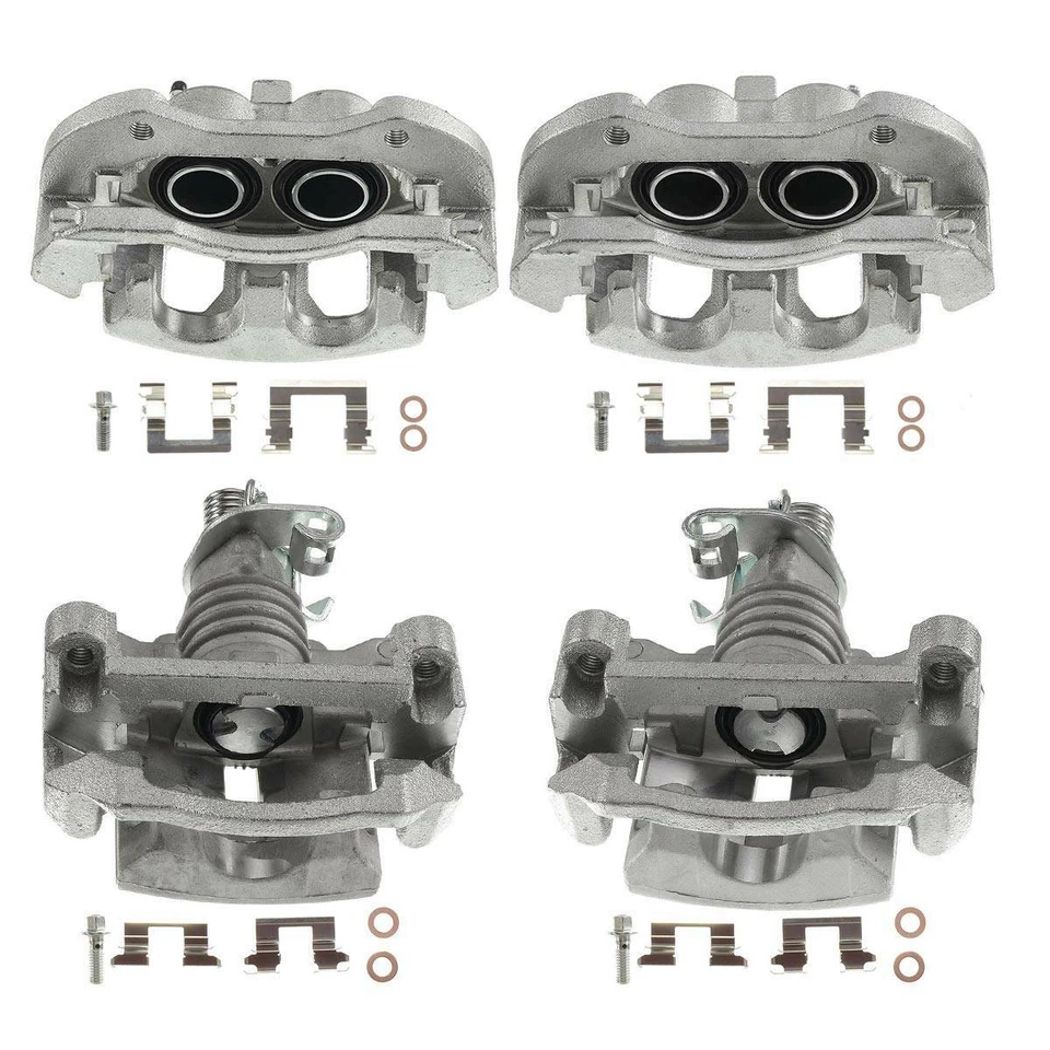 4x Pinzas de freno delanteras y traseras con soporte para Chevy Impala 11-13 Impala Limited Foto 2 de 4