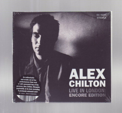 (CD) ALEX CHILTON - Live In London : Encore Edition / Digipak / NEW