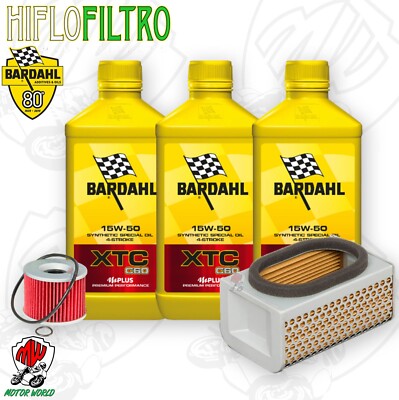 Set Service Bardahl Öl XTC 15W50+ Filter Kawasaki Er 500