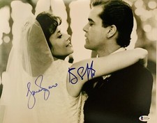 Ray Liotta Lorraine Bracco Signed 11x14 Photo Goodfellas Wedding Beckett BAS COA