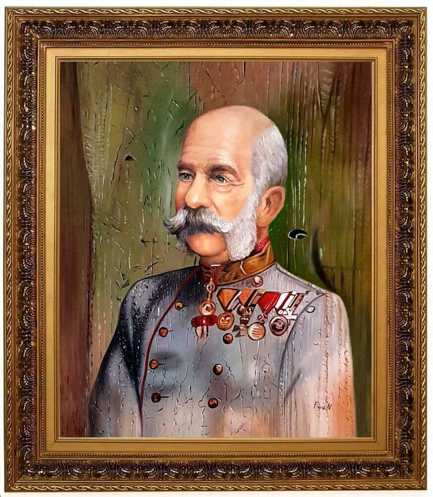 Ölbild Kaiser Franz Joseph, Habsburger Ölgemälde HANDGEMALT Gemälde F: 50x60cm