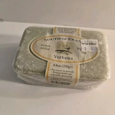 South Of France Verbena Large 8.8 oz French Milled Vegetable Bar Soap Shea
