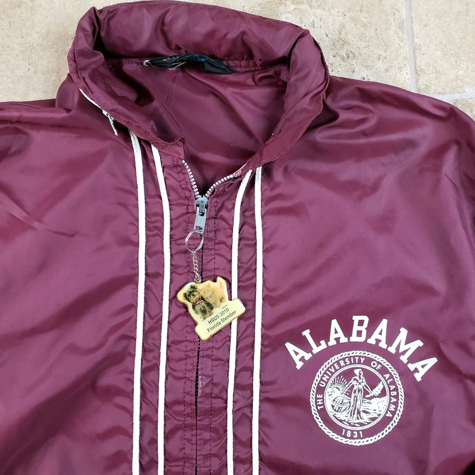 champion running alabama roll tide bear bryant 1960s vintage jacket