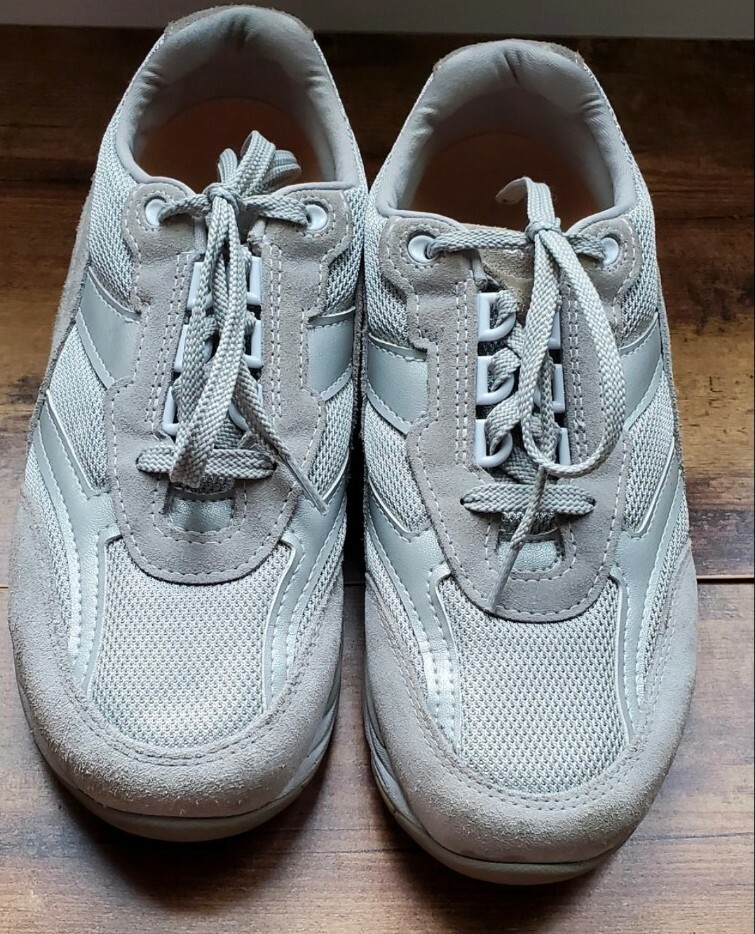 SAS Journey White Silver Mesh Leather Walking Shoes Womens Size 10 M TMV Walking Shoe| SAS Shoes main image 4