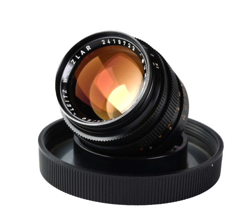 LEITZ Leica SUMMILUX M 50mm/F1.4 Black Lens Yr. 1970 WETZLAR S/N: 2419722