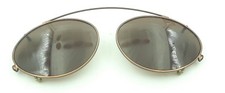 Vintage DKNY 5218C Bronze Metal Oval Clips Clip on Sunglasses Eyeglasses Italy
