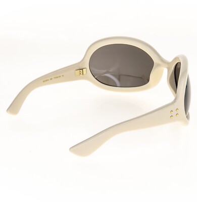 GUCCI White Brown Unisex Angular Mask 1381 Chunky Bold Gg1381S