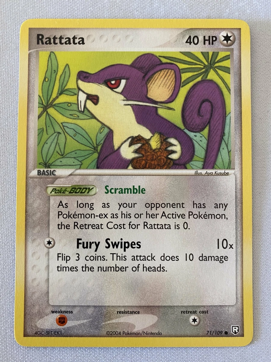 Rattata 71/109 Common Pokemon Card Near Mint | eBay