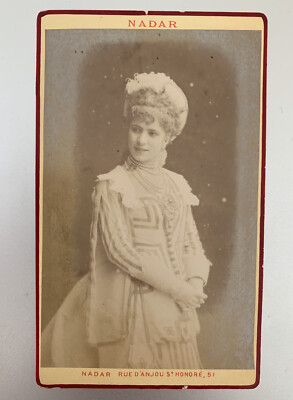 Jeanne Granier Dans La Petite Marié De Lecocq - Opera CDV Nadar