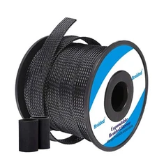 Cable Sleeves Pet Expandable Wire Loom 1/2"100ft Wire Hider Mesh Cord Management