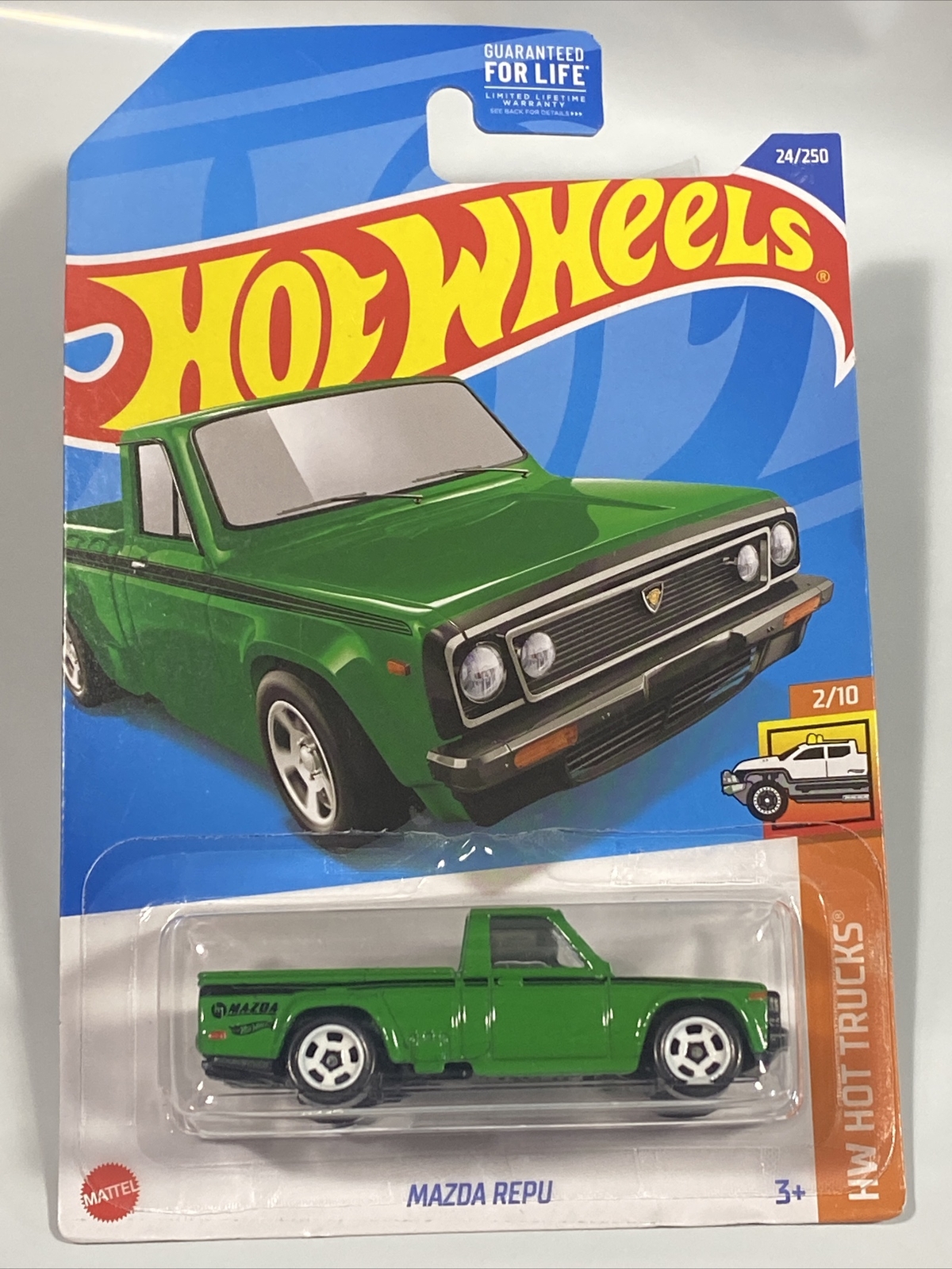 Hot Wheels Mazda Repu Pickup Truck Grün – HW Hot Trucks Serie 2022, In Schutzhülle