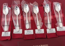 ROBBE & BERKING BELVEDERE 6x MOKKA L&Ouml;FFEL 925 SILBER BESTECK UNBENUTZT-OVP