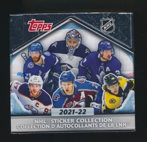 2021-22 TOPPS NHL STICKER COLLECTION 50 PACKS FACTORY SEALED BOX 