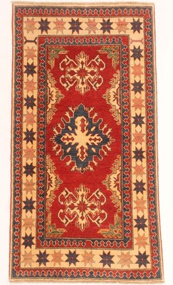 Hand Knotted Area Rug 3'7'' x 6'6'' Traditional Oriental Wool Carpet