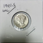 1941-S Silver Mercury Dime, Brilliant Uncirculated