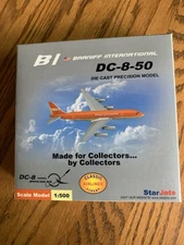 Star Jets Branniff DC-8 Diecast 1:500-orange