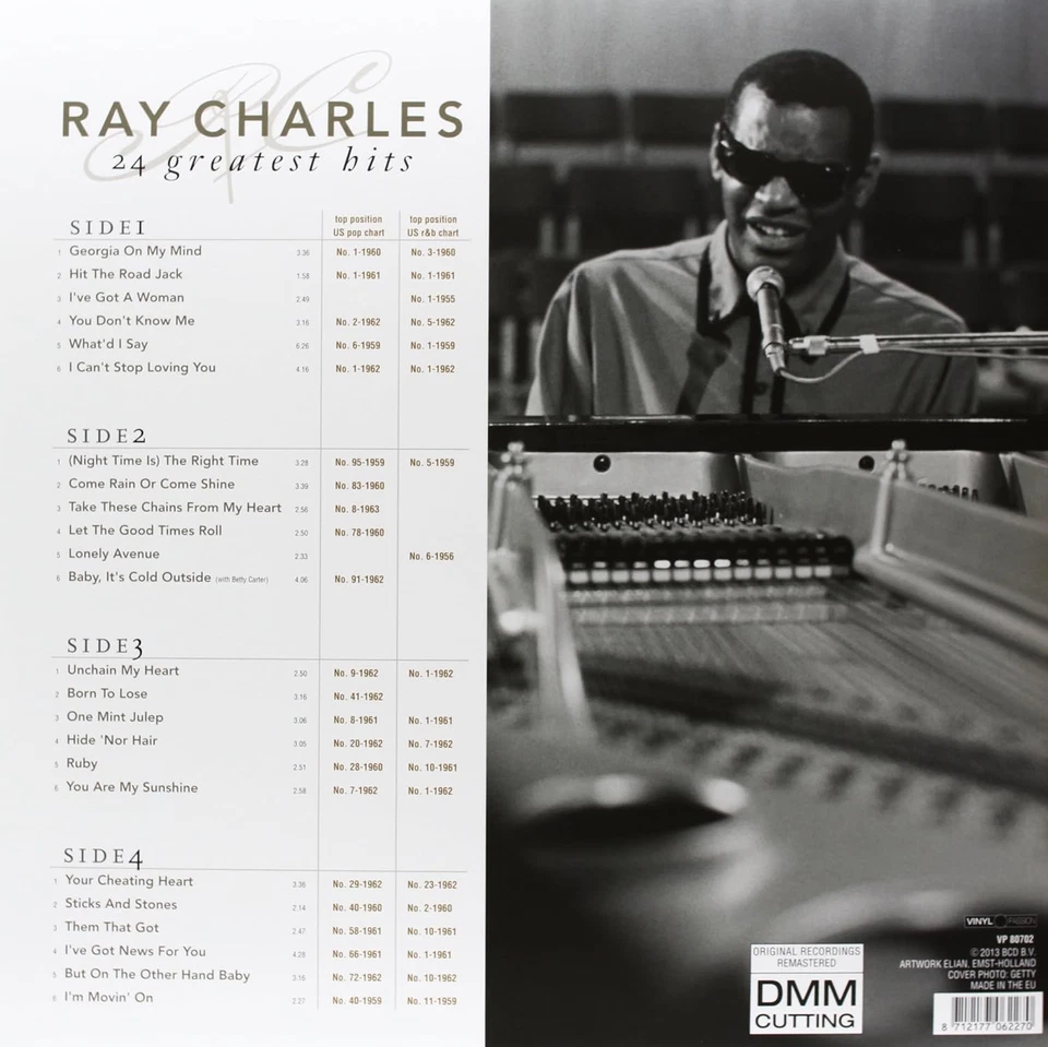 Ray Charles Ray Charles 24 Greatest Hits (Vinyl) (UK IMPORT) - Image 2 of 2