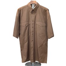 vintage Gianni Versace Men's 50 Short Sleeve Dress Shirt BROWN