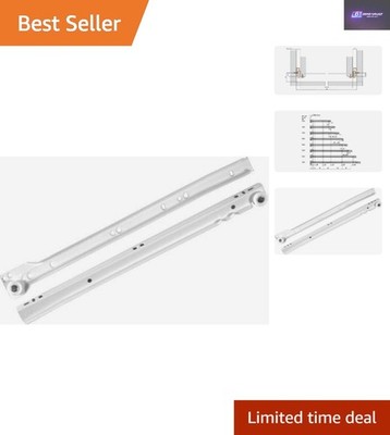 Robuste 400 mm Metall Rollen Schubladenschienen für Küche & Schlafzimmer - 20 kg Tragkraft