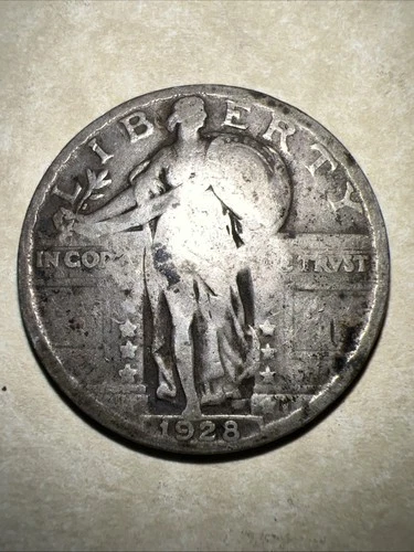 1928 Standing Liberty Quarter 90% Silver