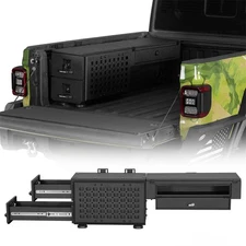 Truck Side Tool Box Set Pickup Wheel Well Steel Lockable Storage Drawer System