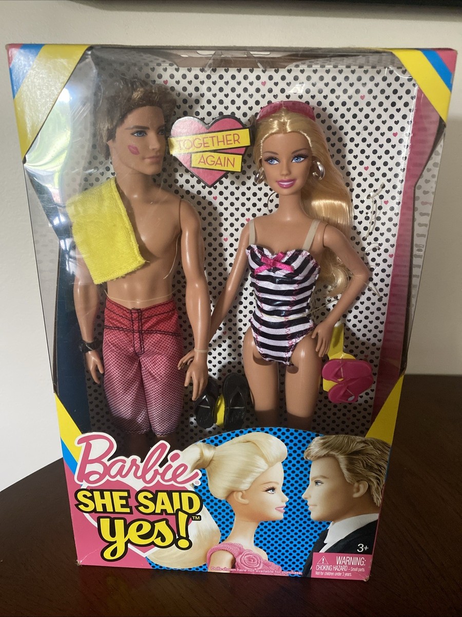 2010 Mattel #T7431 Barbie She Said Yes! Barbie & Ken Doll
